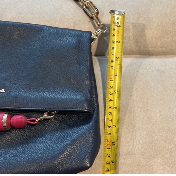 Lilly Pulitzer leather vintage looking pocketbook with Lucite handle EUC - Picture 5 of 7